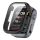 Gigapack Huawei Watch D2 GIGAPACK Műanyag keret BUMPER, ütésállóság + kijelzővédő üveg, FEKETE
