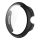 Gigapack Google Pixel Watch 3 45mm GIGAPACK Műanyag keret BUMPER, ütésállóság + kijelzővédő üveg, FEKETE