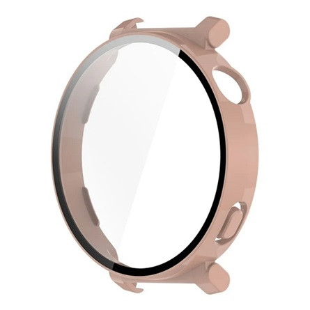 Gigapack Huawei Watch GT 5 Pro 42mm GIGAPACK Műanyag keret BUMPER, ütésállóság + kijelzővédő üveg, RÓZSASZÍN