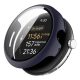 Gigapack Google Pixel Watch 3 45mm GIGAPACK Műanyag keret BUMPER, ütésállóság + kijelzővédő üveg, SÖTÉTKÉK