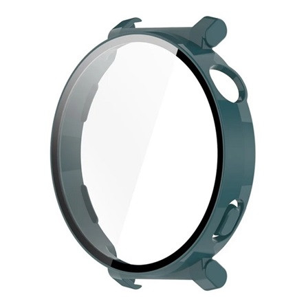 Gigapack Huawei Watch GT 5 Pro 42mm GIGAPACK Műanyag keret BUMPER, ütésállóság + kijelzővédő üveg, SÖTÉTZÖLD