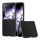 Gigapack Xiaomi Mix Flip GIGAPACK Műanyag telefonvédő bőr hatású hátlap FEKETE