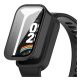 Gigapack Xiaomi Smart Band 9 Active GIGAPACK Műanyag keret BUMPER, ütésállóság + kijelzővédő üveg, FEKETE