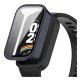 Gigapack Xiaomi Smart Band 9 Active GIGAPACK Műanyag keret BUMPER, ütésállóság + kijelzővédő üveg, SÖTÉTKÉK