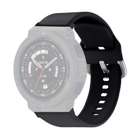 Gigapack Amazfit Active Edge GIGAPACK Pótszíj egyedi méret, szilikon, FEKETE