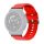 Gigapack Amazfit Active Edge GIGAPACK Pótszíj egyedi méret, szilikon, PIROS