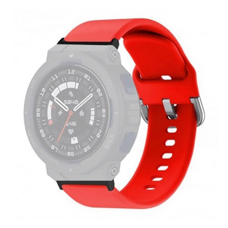 Gigapack Amazfit Active Edge GIGAPACK Pótszíj egyedi méret, szilikon, PIROS