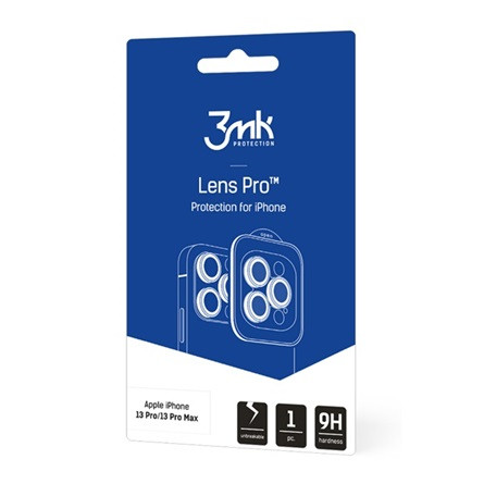 3Mk Samsung S25 Plus 3MK LENS PROTECTION PRO kameravédő üveg 2.5D, 9H + segédkeret, FEKETE