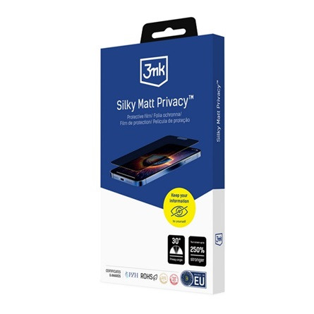 3Mk Samsung A26 5G 3MK SILKY MATT PRIVACY képernyővédő fólia matt, betekintés védelem, ÁTLÁTSZÓ