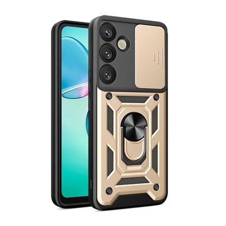 Gigapack Samsung S25 Plus GIGAPACK Defender szilikon telefonvédő ütésállóság, kameravédő, ARANY