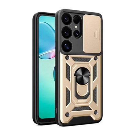 Gigapack Samsung S25 Ultra GIGAPACK Defender szilikon telefonvédő ütésállóság, kameravédő, ARANY