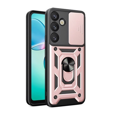Gigapack Samsung S25 GIGAPACK Defender szilikon telefonvédő ütésállóság, kameravédő, ROZÉARANY