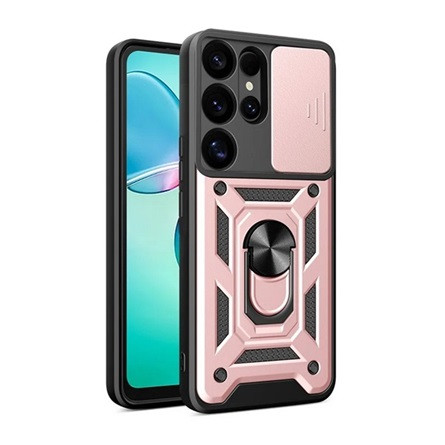 Gigapack Samsung S25 Ultra GIGAPACK Defender szilikon telefonvédő ütésállóság, kameravédő, ROZÉARANY