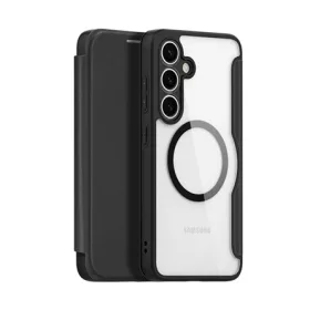   Dux Ducis Samsung S25 Plus DUX DUCIS SKIN X PRO tok álló, bőr hatású FLIP, MagSafe, FEKETE