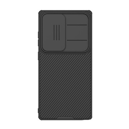 Nillkin Samsung S25 Ultra NILLKIN CAMSHIELD PRO MAGNETIC műanyag telefonvédő ütésállóság, csíkos, FEKETE