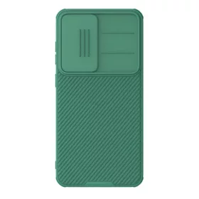   Nillkin Samsung S25 NILLKIN CAMSHIELD PRO szilikon telefonvédő ütésállóság, csíkos, SÖTÉTZÖLD