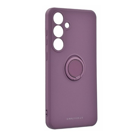 Roar Samsung S25 Plus ROAR AMBER szilikon telefonvédő tartógyűrű, kameravédő, LILA