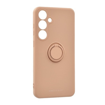 Roar Samsung S25 Plus ROAR AMBER szilikon telefonvédő tartógyűrű, kameravédő, RÓZSASZÍN