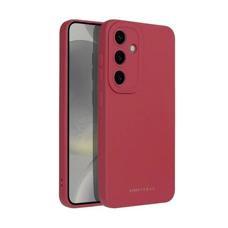 Roar Samsung S25 ROAR LUNA szilikon telefonvédő ultravékony, wireless, BORDÓ