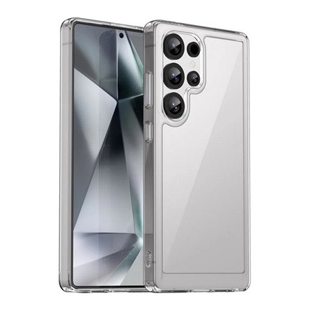 Gigapack Samsung S25 Ultra GIGAPACK Szilikon telefonvédő ütésállóság, átlátszó hátlap, ÁTLÁTSZÓ
