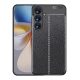 Gigapack Samsung S25 Plus GIGAPACK Szilikon telefonvédő ütésállóság, varrás minta, FEKETE