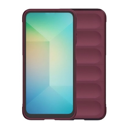 Gigapack Samsung S25 Plus GIGAPACK Szilikon telefonvédő ütésállóság, 3D, BORDÓ