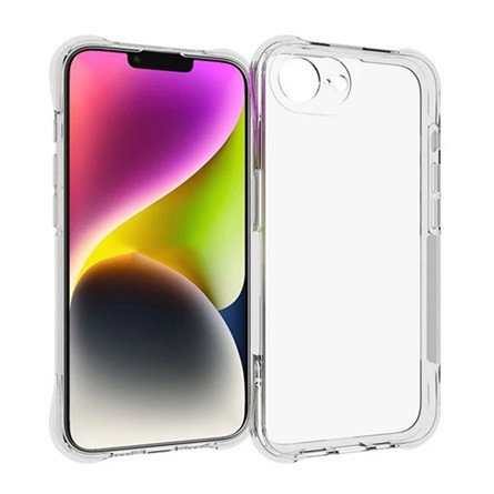 Gigapack iPhone SE 4 (2025) GIGAPACK Szilikon telefonvédő ütésállóság, légpárnás sarok, ÁTLÁTSZÓ