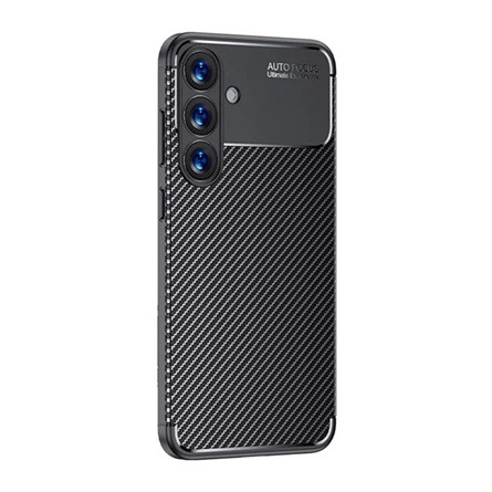 Gigapack Samsung A26 5G GIGAPACK Szilikon telefonvédő ütésállóság, karbon minta, FEKETE