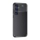 Gigapack Samsung S25 Plus GIGAPACK Szilikon telefonvédő ütésállóság, karbon minta, FEKETE
