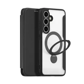   Dux Ducis Samsung S25 Plus DUX DUCIS SKIN X PRO tok álló, bőr hatású FLIP, MagSafe, FEKETE