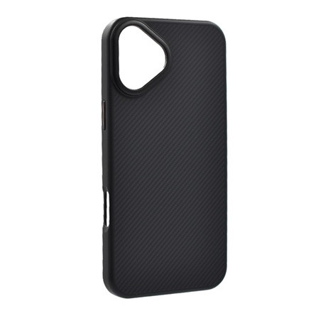 Gigapack iPhone 16 GIGAPACK Szilikon telefonvédő ütésállóság, karbon minta, FEKETE