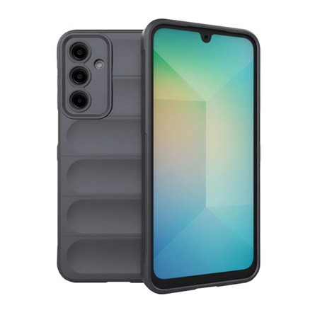 Gigapack Samsung A36 5G GIGAPACK Szilikon telefonvédő ütésállóság, 3D, SÖTÉTSZÜRKE