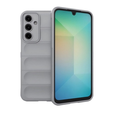 Gigapack Samsung A56 5G GIGAPACK Szilikon telefonvédő ütésállóság, 3D, VILÁGOSSZÜRKE