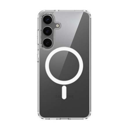 Gigapack Samsung S25 Plus GIGAPACK Szilikon telefonvédő ütésállóság, MagSafe, ÁTLÁTSZÓ