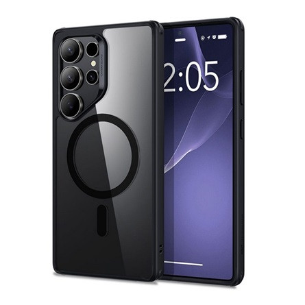 Esr Samsung S25 Ultra ESR CH HALOLOCK szilikon telefonvédő ütésállóság, MagSafe, FEKETE