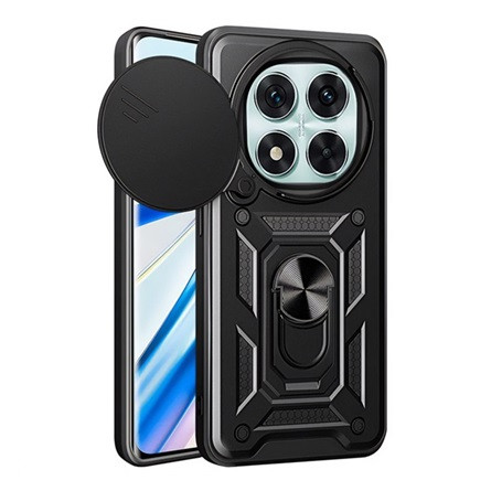 Gigapack Redmi Note 14 Pro 5G GIGAPACK Defender szilikon telefonvédő ütésállóság, kameravédő, FEKETE