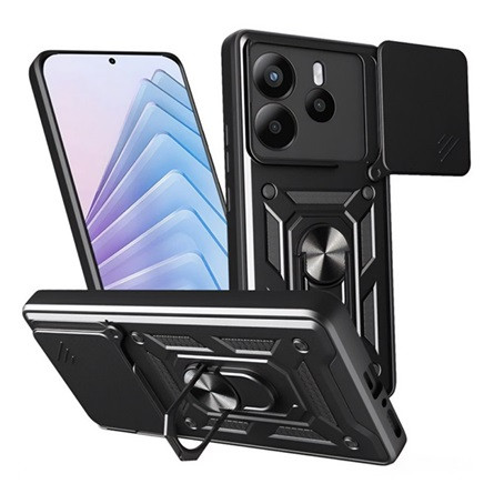 Gigapack Redmi Note 14 4G GIGAPACK Defender szilikon telefonvédő ütésállóság, kameravédő, FEKETE