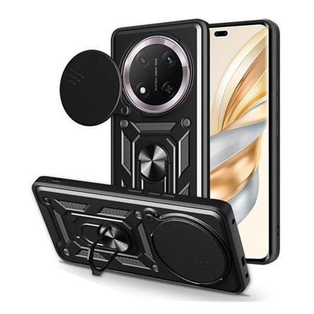 Gigapack Honor Magic7 Lite GIGAPACK Defender szilikon telefonvédő ütésállóság, kameravédő, FEKETE
