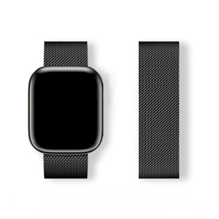 Gigapack Apple Watch Series 5 40mm GIGAPACK Pótszíj egyedi méret, mágneses, FEKETE