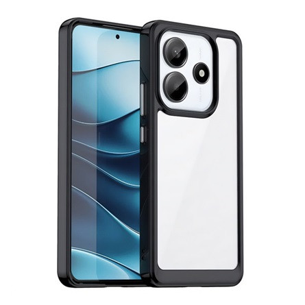 Gigapack Redmi Note 14 5G GIGAPACK Szilikon telefonvédő ütésállóság, átlátszó hátlap, FEKETE