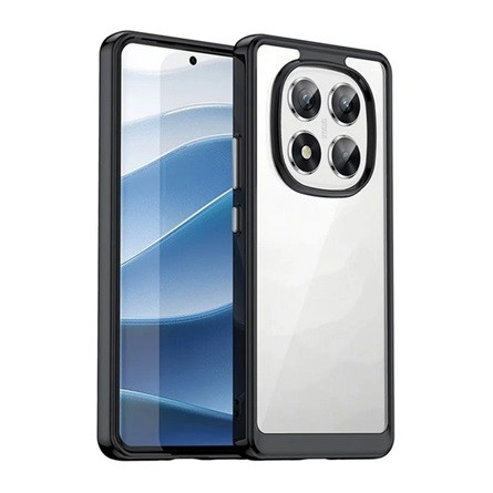 Gigapack Redmi Note 14 Pro 5G GIGAPACK Szilikon telefonvédő ütésállóság, átlátszó hátlap, FEKETE