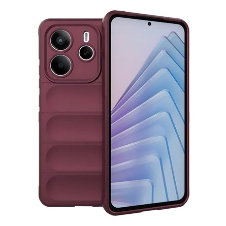 Gigapack Redmi Note 14 5G GIGAPACK Szilikon telefonvédő ütésállóság, 3D, BORDÓ