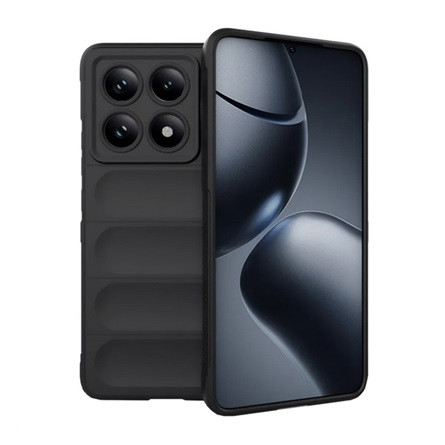 Gigapack Redmi Note 14 Pro 5G GIGAPACK Szilikon telefonvédő ütésállóság, 3D, FEKETE