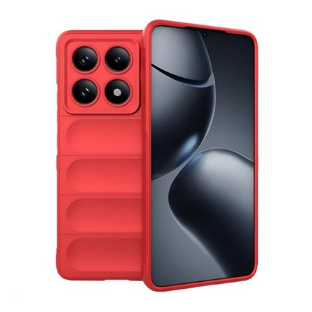 Gigapack Redmi Note 14 Pro 5G GIGAPACK Szilikon telefonvédő ütésállóság, 3D, PIROS