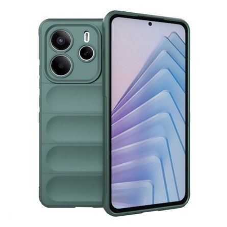 Gigapack Redmi Note 14 5G GIGAPACK Szilikon telefonvédő ütésállóság, 3D, SÖTÉTZÖLD