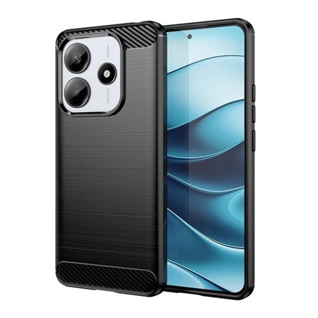 Gigapack Redmi Note 14 5G GIGAPACK Szilikon telefonvédő ütésállóság, karbon minta, FEKETE