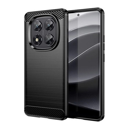 Gigapack Redmi Note 14 Pro 5G GIGAPACK Szilikon telefonvédő ütésállóság, karbon minta, FEKETE