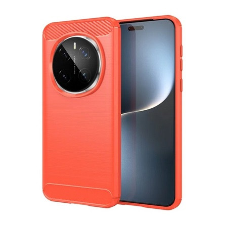 Gigapack Honor Magic7 Pro GIGAPACK Szilikon telefonvédő ütésállóság, karbon minta, PIROS