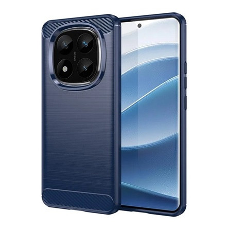 Gigapack Redmi Note 14 Pro Plus 5G GIGAPACK Szilikon telefonvédő ütésállóság, karbon minta, SÖTÉTKÉK