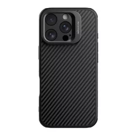   Nillkin iPhone 16 Pro NILLKIN CARBOPROP szilikon telefonvédő ütésállóság, karbon minta, FEKETE